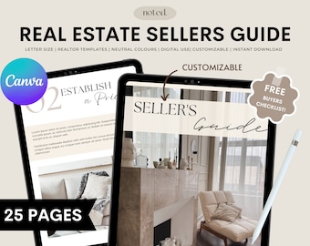 Real Estate Sellers Guide, Realtor Seller Package, GoodNotes, Realtor Package, Templates For Realtors, Canva Templates, Realtor Seller Guide