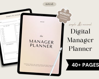 Digital Manager Planner: Small Business Productivity Templates