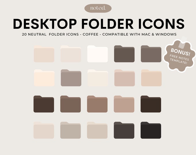 Neutral Folder Icon Picture Neutral Desktop Folder Icon for Mac and Windows, Mac Desktop Folder ...