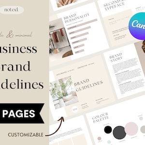 Editable Brand Guidelines Template: Canva Business Branding Kit