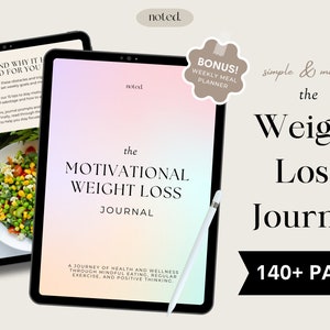Digital Weight Loss Journal, Workout Planner, GoodNotes, Weight Loss Tracker, iPad Planner, Fitness Planner for iPad, Weight Loss Tracker