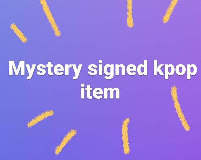 Objets kpop signés mystère