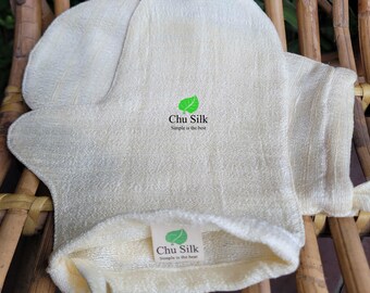 Silk Bath Gloves: Handwoven Vietnamese Fibers