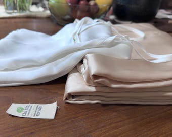 Pure  silk dress- 2-strap Ivory- undyed ivory silk