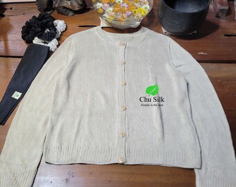 Pure silk hand knit