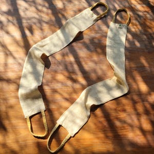Silk Back Scrubber Set: Exfoliating Massage Belt, Natural Fiber