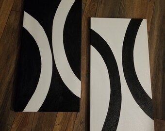 Abstrait noir et blanc