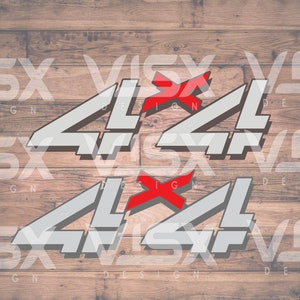 Z71 4x4 Bed Side Vinyl Decal Sticker (2x) Replacement Style Chevrolet Truck Decals
