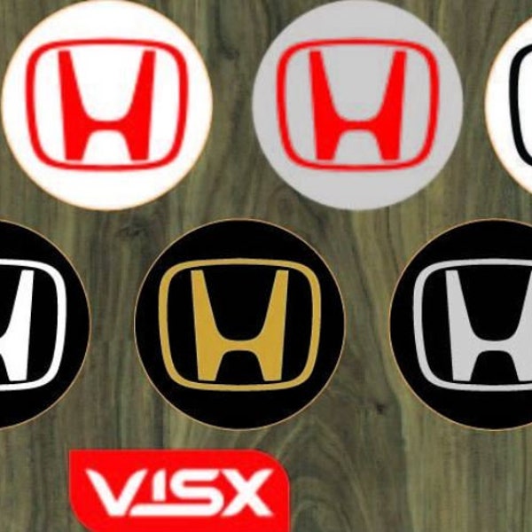 4x Honda Wheel Logo nakładka naklejki winylowe dla Honda Civic Acura TSX Accord JDM Racing naklejka kołpak piasty
