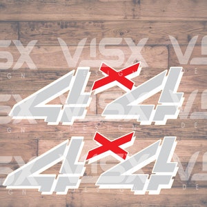 Z71 4x4 Bed Side Vinyl Decal Sticker (2x) Replacement Style Chevrolet Truck Decals