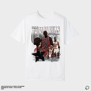 NBA 90s Chicago Basketball Champions T-SHIRT | Graphic Vintage Tee | Basketball Tee  | Chicago Bulls Rodman Micheal Jordan Pippen