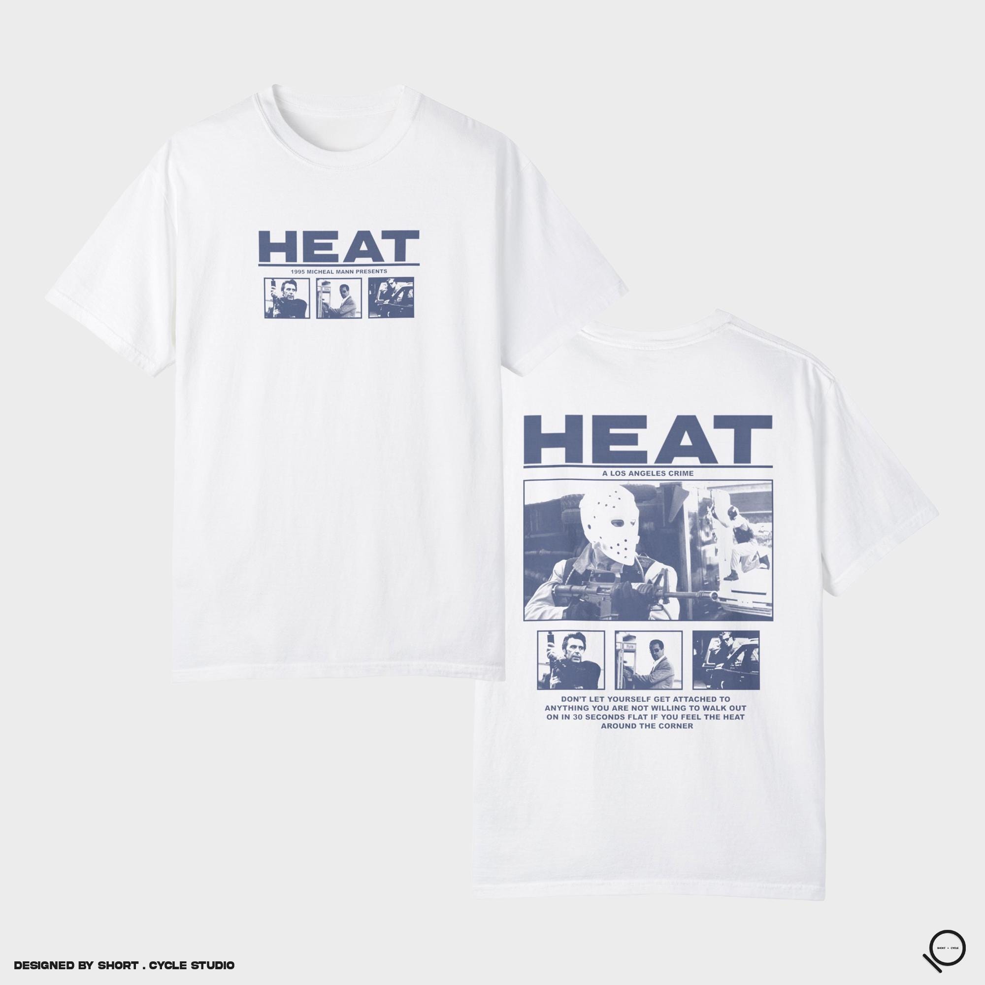 Heat Michael Mann T-shirt Tee Vintage Style Movie, Movie Tee 90s 