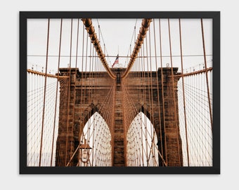 Brooklyn Bridge in Matte Frame