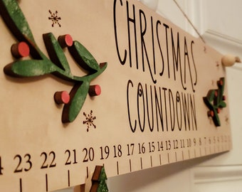 Christmas Countdown, Holiday season, Christmas decor,  Days til Christmas, Sleeps til Santa, Fun Family Tradition