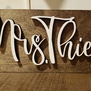 Unique Desk Decor, Personalized Name Sign, Office Decor, New Job, Hand-crafted
