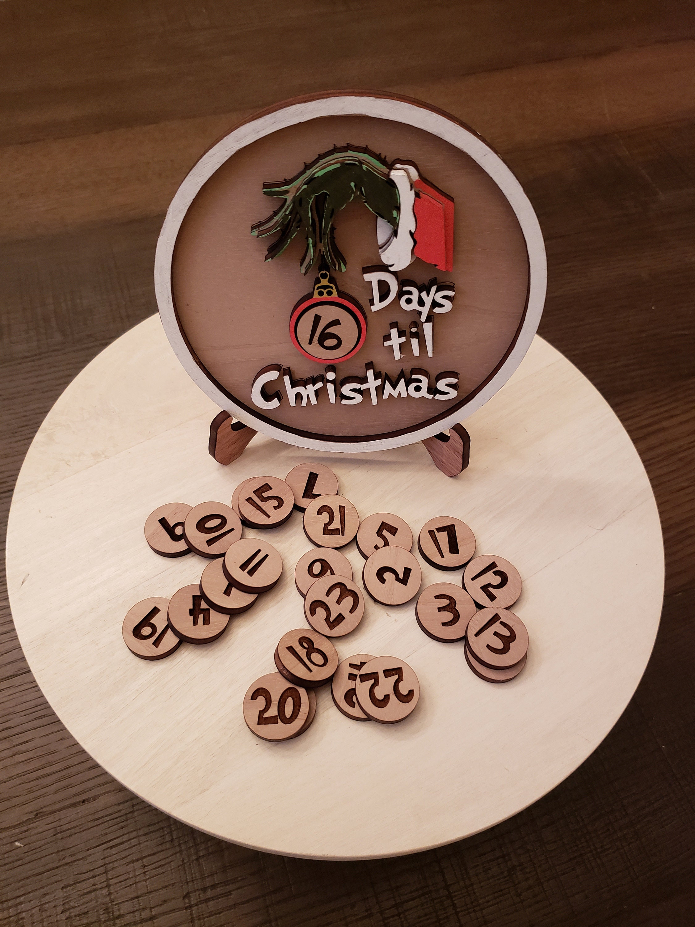 Classic Christmas Countdown sign