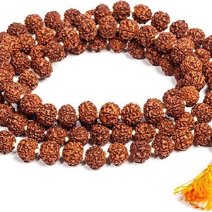 Made in India 108+1 Beads Genuine Handmade Rudraksha Mala