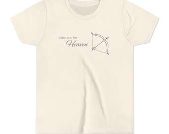 aim true for Heaven Youth Tee | Archer Bow Illustration