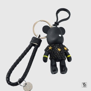 Bearbrick Keychain Key Ring Figure Pendant Toy Supreme Bear Gift