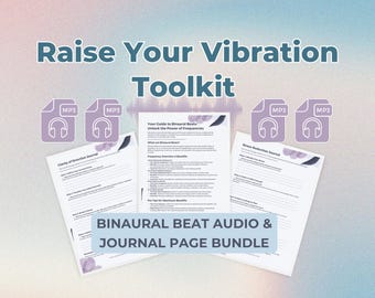 Raise Your Frequency 30 minute Meditation Binaural Beats Digital Audio Frequency - Theta Healing Schumann Resonance 7.83 hz | Journal Pages