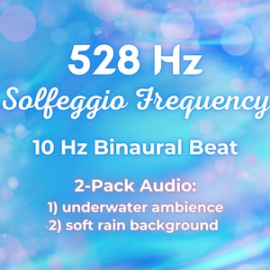 528 Hz Solfeggio Frequenz zur Erhöhung der Vibration mit 10 Hz Alphawellen Binauraler Beat - Regengeräusche & Unterwasseratmosphäre - Solarplexuschakra