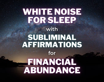 8 Hrs Room Noise For Sleep with Subliminal Affirmations for Financial Abundance - 8 HOUR Subliminal Audio with Subtle Room Noise