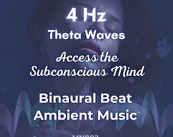 Musique binaurale - Fréquence des ondes thêta 4 Hz et musique d'ambiance relaxante - Détendez-vous et accédez au subconscient (10 min)