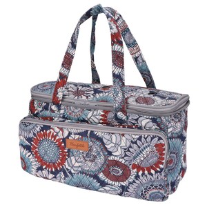 Floral Yarn Bag: Portable Knitting & Crochet Organizer Sunflower