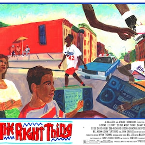 Do The Right Thing Movie Poster, Hand Painted (Digital Download)