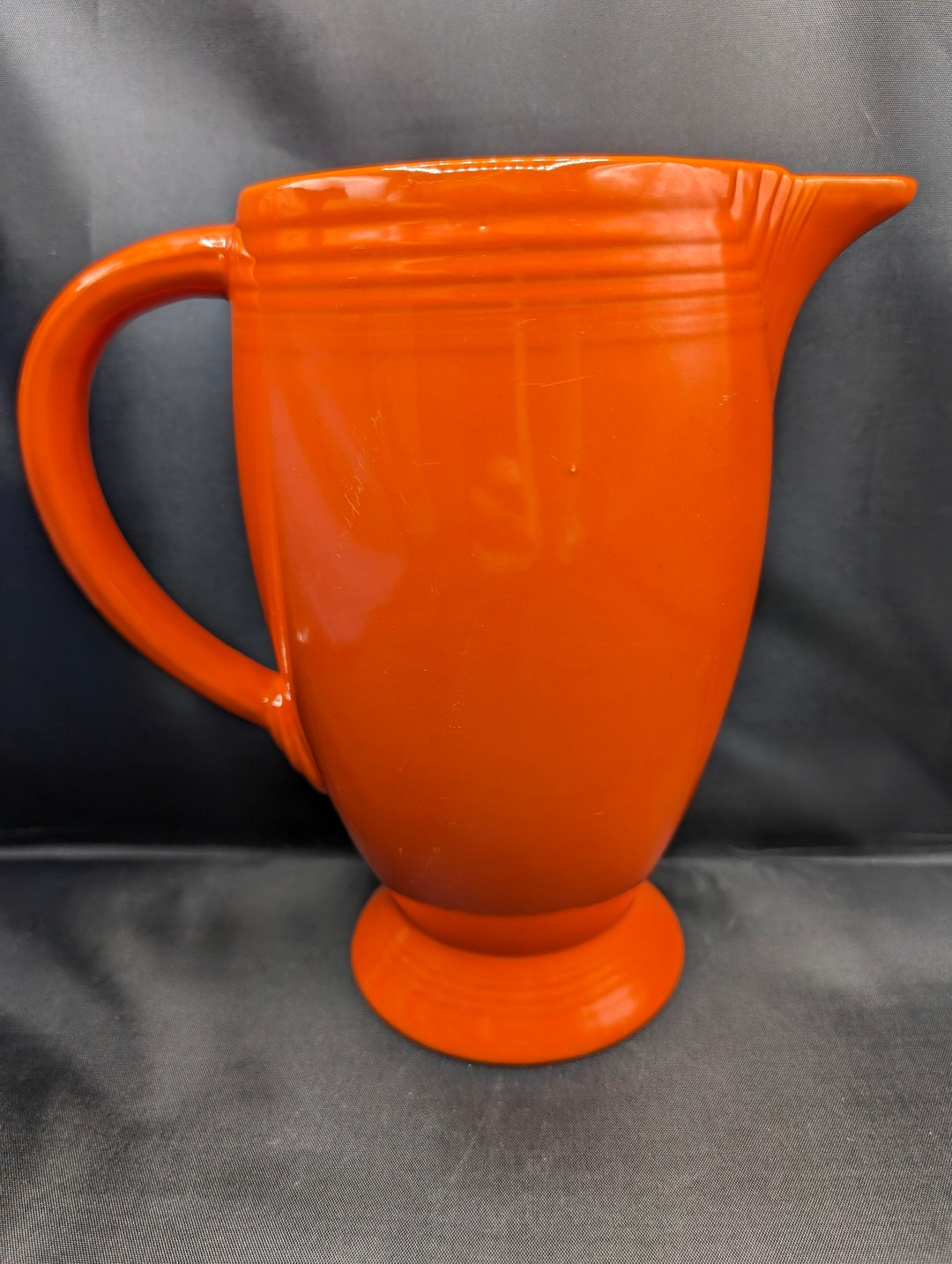 Fiestaware Vintage Radioactive Orange Red Coffee Server Fiesta HLC USA