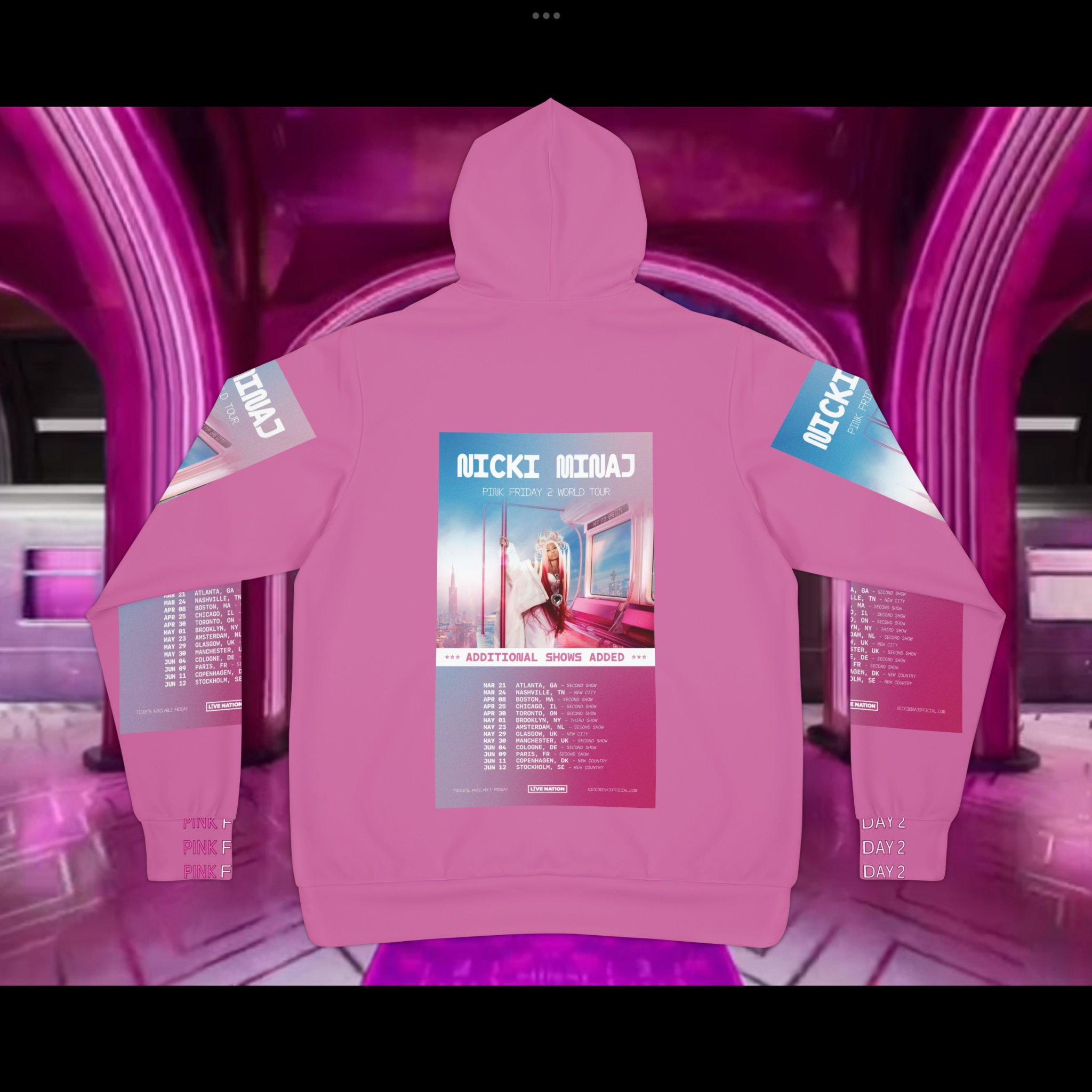 Nicki Minaj aspire Pink Friday 2 gag City concert Hoodie