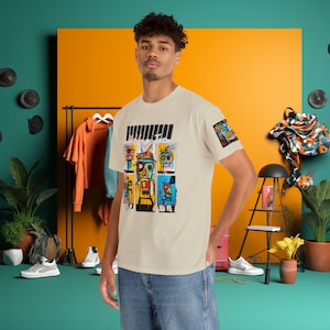 Pablo x Jean by Hudson River Apparel Abstract Energy T-Shirt Unisex Heavy Cotton Tee