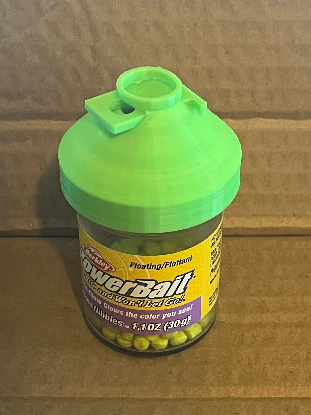 Crappie Nibble Screw on Funnel, Non Spilling Container Part, Crappie