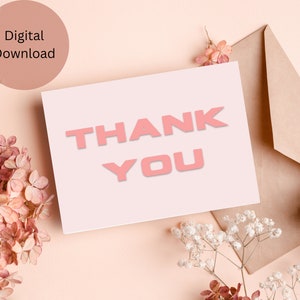 Grußkarte digitaler Download, Dankeskarte, doppelseitig, editierbar. Party oder besondere Anlass Einladung. Personalisieren, sofort download.