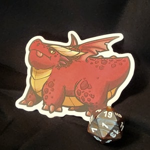 DnD sticker - Red Dragon