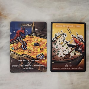 MTG Food/Treasure - Double sided tokens