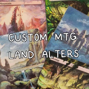 Magic the Gathering Custom Basic Land Alter