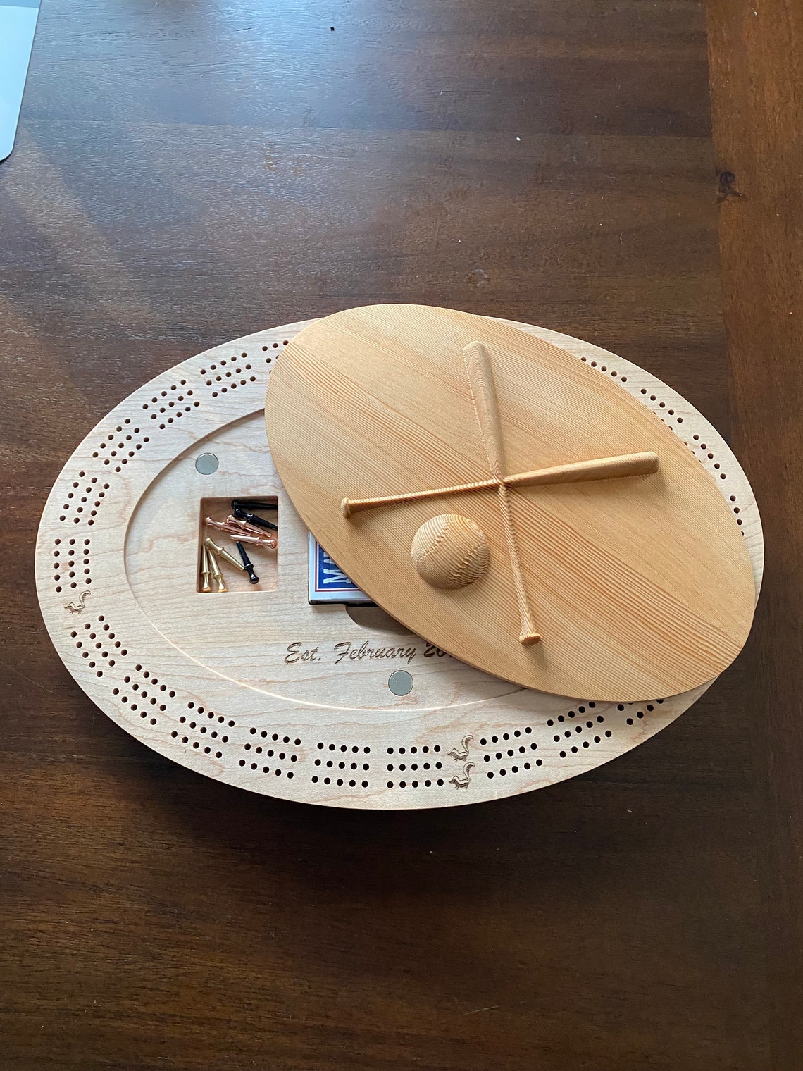 Cribbage Board W/lid Digital Files blank Lid File Included Etsy