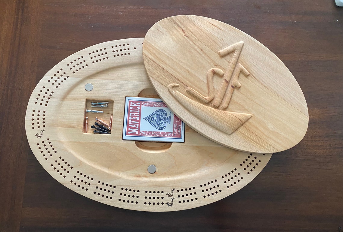 Cribbage Board W/lid Digital Files blank Lid File Included Etsy