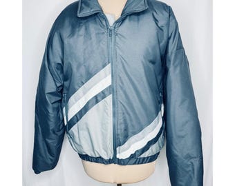 Vintage 80s OP Ocean Pacific Fleece Jacket Color Block Surf 80s