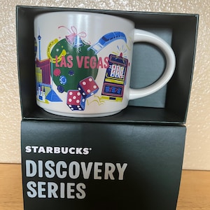 Taza Starbucks Discovery Series - LAS VEGAS, 14 oz, NUEVA en empaque original