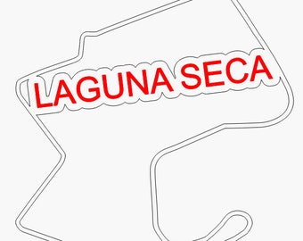 Laguna Seca Race Track Digital Download for Laser Cutting, Engraving, CNC, Stickers, Etc.