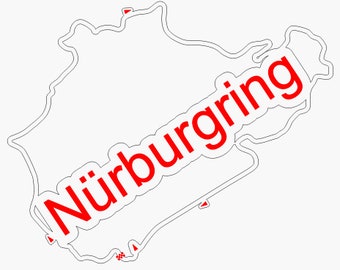 Nürburgring Race Track Digital Download for Laser Cutting, Engraving, CNC, Stickers, Etc.