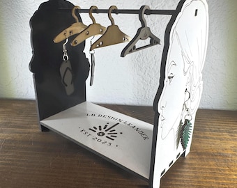 Earring Holder SVG, Jewelry Display Stand, Laser Cut File (Digital Download)