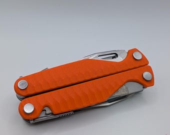 Casquillos para Leatherman Charge G10: Mangos de repuesto mecanizados a medida (solo cachas) - Naranja
