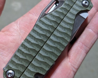 Cachas de G10 para Leatherman Charge, color verde oliva - Tornillos Torx