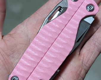 SOLO ESCAMAS - Escamas para Leatherman Charge G10, color rosa, tornillos Torx