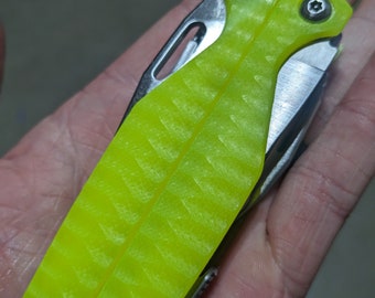 SOLO CACHAS - Cachas Leatherman Charge G10 - Amarillo fluorescente - Tornillos Torx
