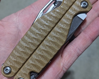 SOLO CACHAS - Cachas Leatherman Charge G10 - Marrón Coyote - Tornillo Torx