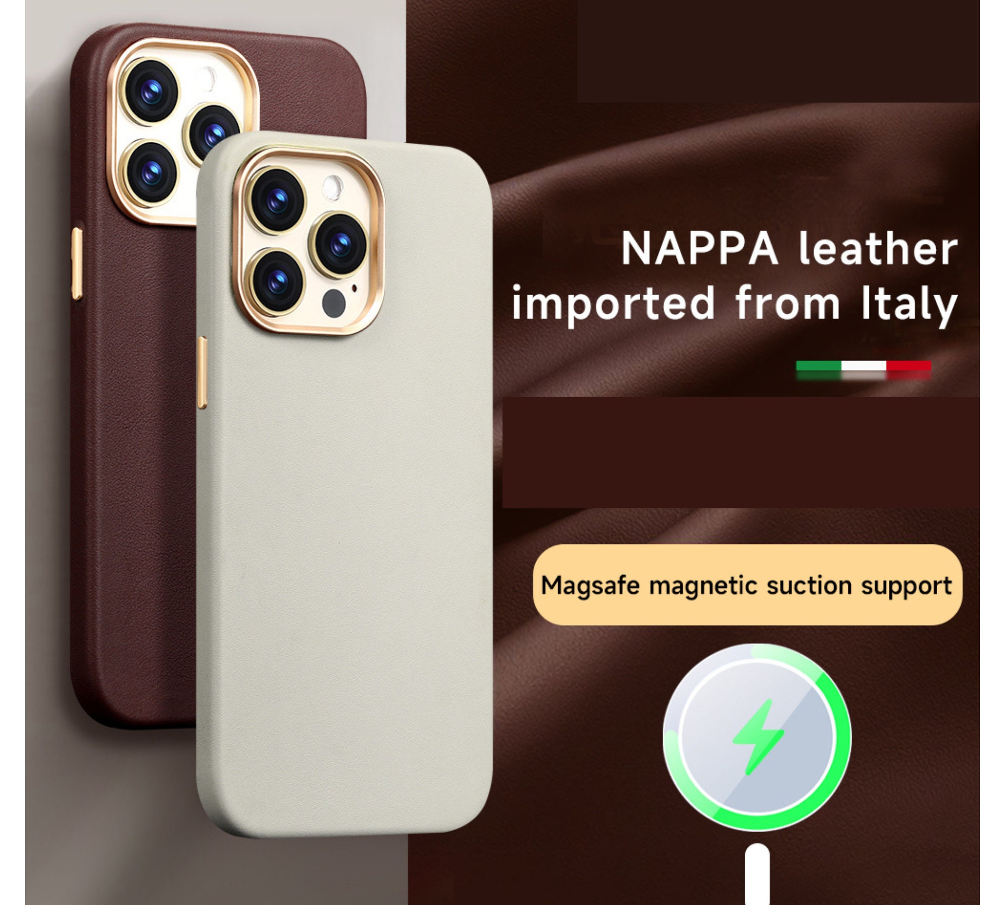 Leather iPhone HIMALAYA Card case / cover - iPhone 13 ( Pro / Max ) – ABP  Concept